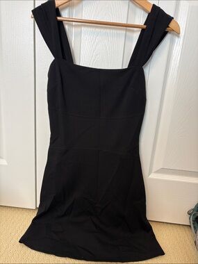 ALI & JAY Black Square-Neck Mini Dress